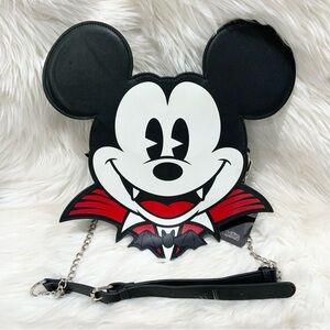 Cakeworthy Disney Halloween Mickey Vampire Face Crossbody Bag NWT